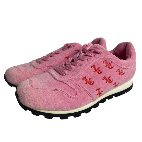 Juicy Couture Shoes - Juicy Couture Black Label Trainers Size UK 3 EU 36 Pink Velvet